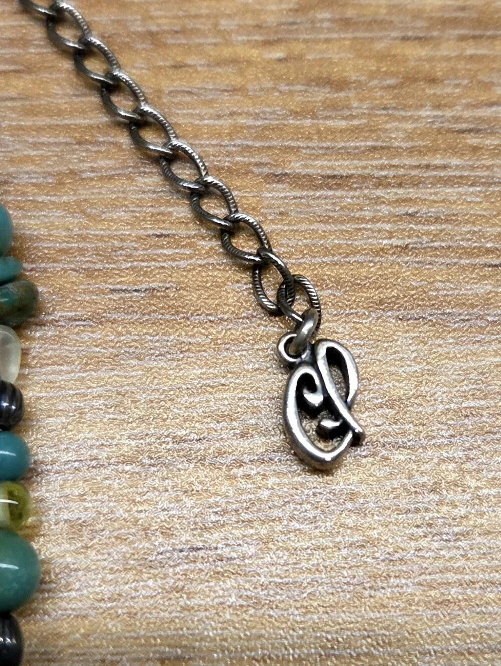 Carolyn Pollack Sterling Silver Turquoise Beaded Adjustable Necklace Relios CP